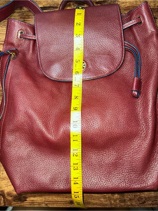 Tory Burch Marion Leather Backpack Burgundy/Oxblood main image 12
